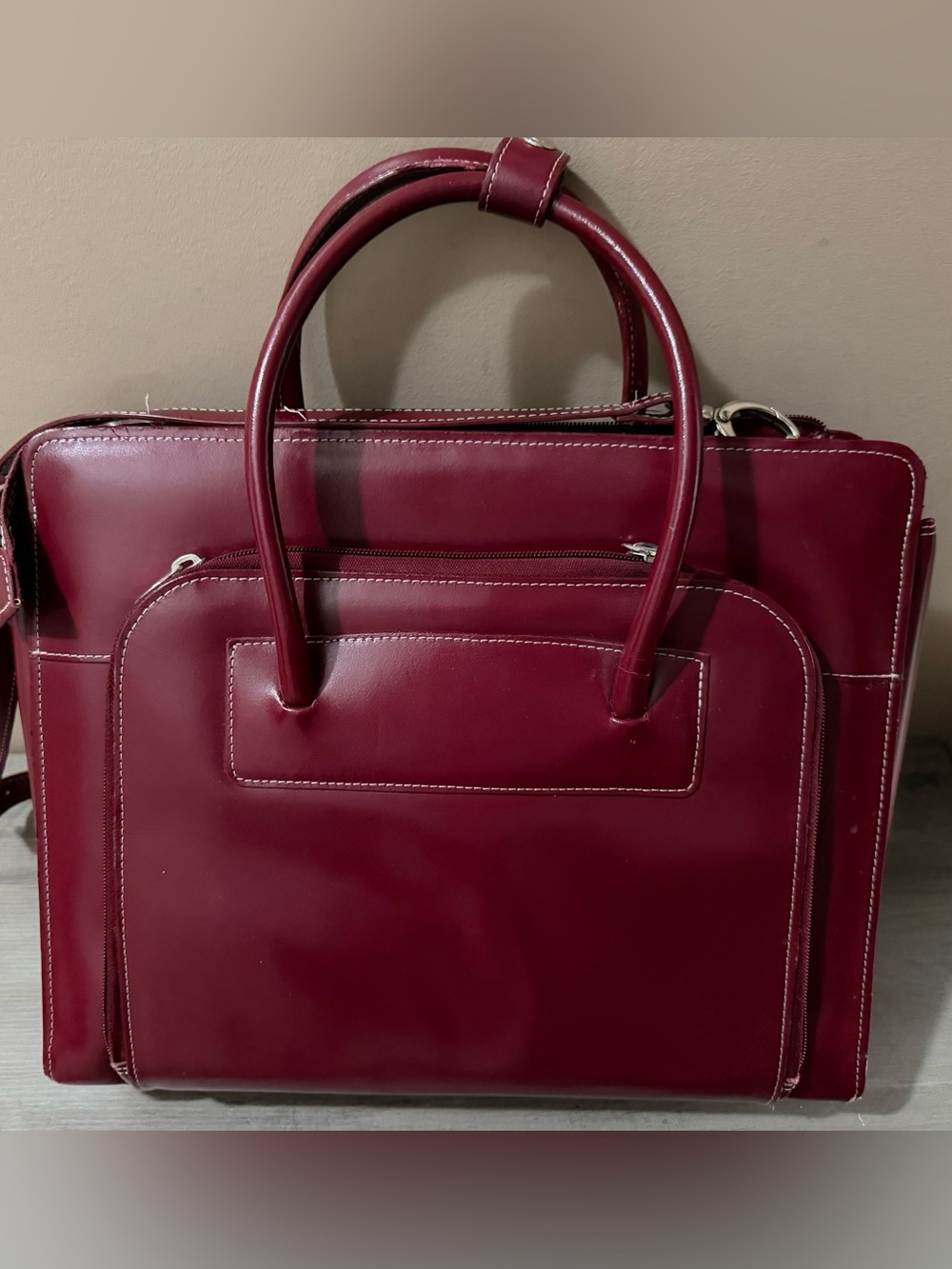 McKlein Lake Forest Leather Briefcase.